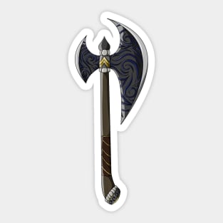 Ornate Edge - Fantasy Battle Axe Sticker